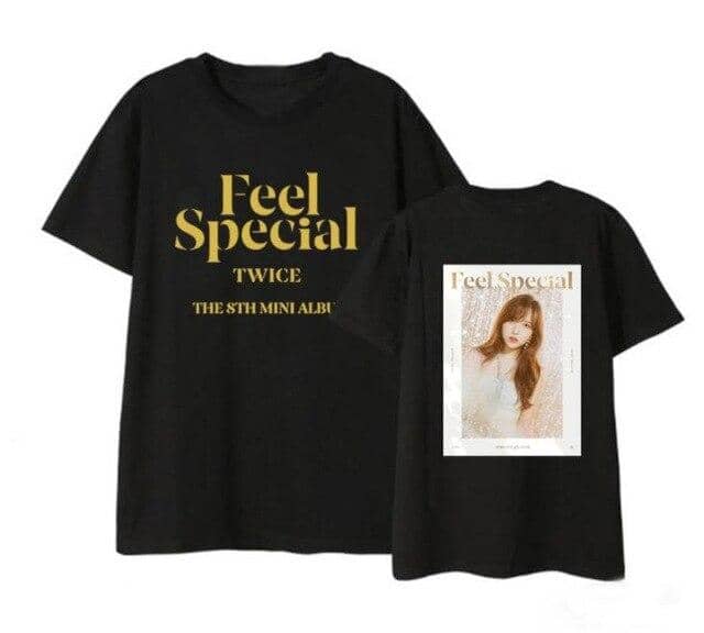 Kpop Newest Twice new album feel special same member photo printing t shirt for summer kpop unisex fashion o neck short sleeve t-shirt that you'll fall in love with. At an affordable price at KPOPSHOP, We sell a variety of Twice new album feel special same member photo printing t shirt for summer kpop unisex fashion o neck short sleeve t-shirt with Free Shipping.