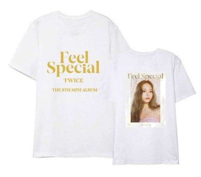 Kpop Newest Twice new album feel special same member photo printing t shirt for summer kpop unisex fashion o neck short sleeve t-shirt that you'll fall in love with. At an affordable price at KPOPSHOP, We sell a variety of Twice new album feel special same member photo printing t shirt for summer kpop unisex fashion o neck short sleeve t-shirt with Free Shipping.