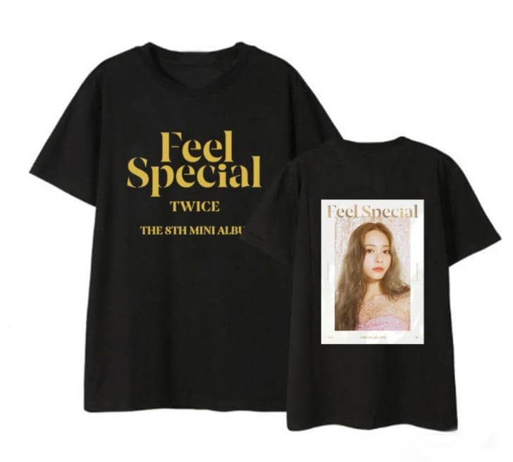 Kpop Newest Twice new album feel special same member photo printing t shirt for summer kpop unisex fashion o neck short sleeve t-shirt that you'll fall in love with. At an affordable price at KPOPSHOP, We sell a variety of Twice new album feel special same member photo printing t shirt for summer kpop unisex fashion o neck short sleeve t-shirt with Free Shipping.