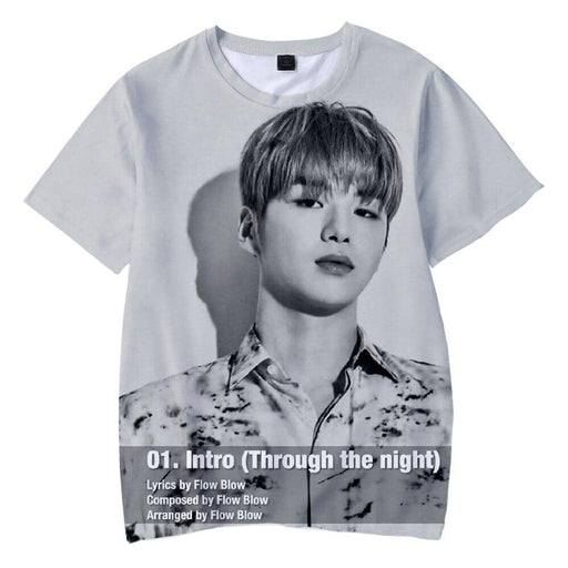 Kpop Newest WANNA ONE Kang Daniel Summer 3D Cool Fashion short-sleeved T-shirt Korean Women/men/Kids version loose summer O-neck T-shirt that you'll fall in love with. At an affordable price at KPOPSHOP, We sell a variety of WANNA ONE Kang Daniel Summer 3D Cool Fashion short-sleeved T-shirt Korean Women/men/Kids version loose summer O-neck T-shirt with Free Shipping.