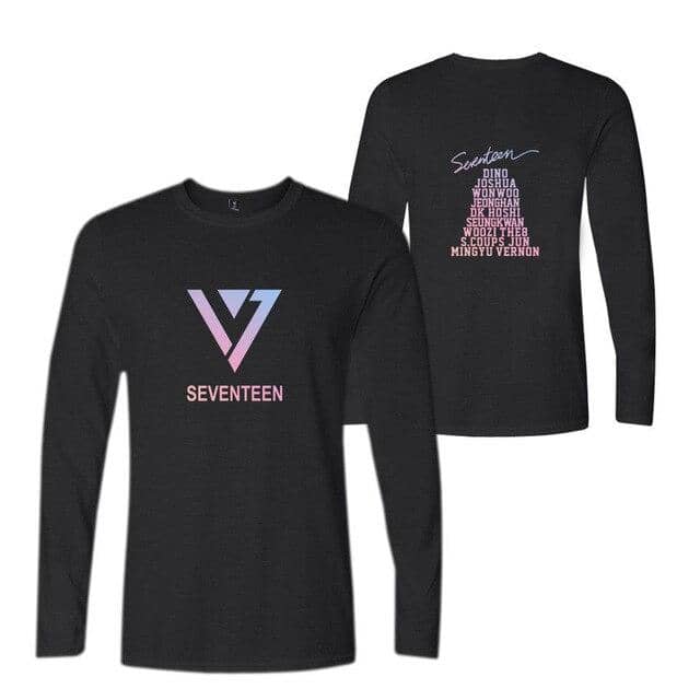 Kpop Newest WBDDT Seventeen T-shirt Long Sleeve Women Letters Top Female Autumn Cotton New Arrive Pullover Shirts Clothes Drop Shipping that you'll fall in love with. At an affordable price at KPOPSHOP, We sell a variety of WBDDT Seventeen T-shirt Long Sleeve Women Letters Top Female Autumn Cotton New Arrive Pullover Shirts Clothes Drop Shipping with Free Shipping.