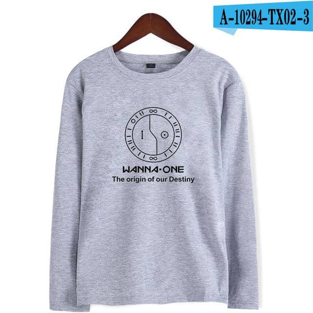 Kpop Newest Wanna One T-shirts Kpop Loose Long Sleeve Hip Hop Casual Tops T-shirts Fashion Style Printed Streetwear Tee Shirts Wanna One that you'll fall in love with. At an affordable price at KPOPSHOP, We sell a variety of Wanna One T-shirts Kpop Loose Long Sleeve Hip Hop Casual Tops T-shirts Fashion Style Printed Streetwear Tee Shirts Wanna One with Free Shipping.