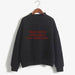 Women Funny Letter Fleece Turtleneck Pullover - Kpopshop