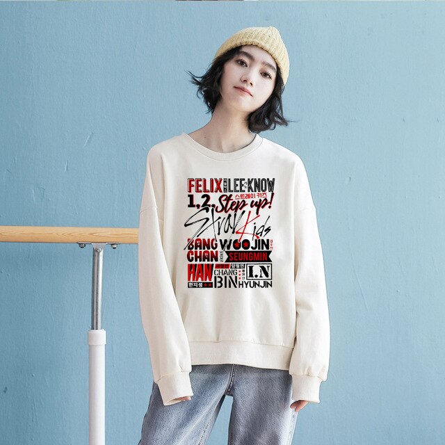 Pullover Sweatshirt tshirts for Women Stray Kids Kpop Hoodie MIROH Sweatshirt  Bluza Damska - Kpopshop