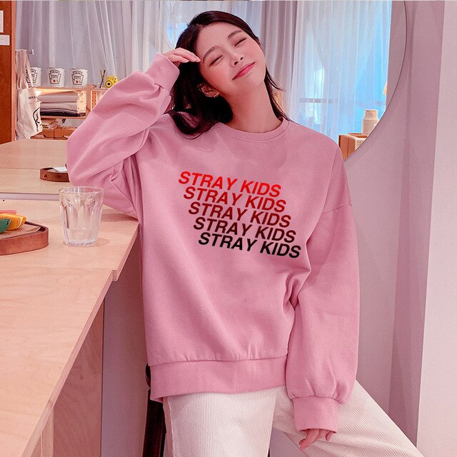Pullover Sweatshirt tshirts for Women Stray Kids Kpop Hoodie MIROH Sweatshirt  Bluza Damska - Kpopshop