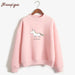 Kpop Newest Women Hoodies Female Long Sleeve Fleece Turtleneck Sweatshirt Kpop Autumn Winter Kawaii Unicorn Print Harajuku Casual Pullover that you'll fall in love with. At an affordable price at KPOPSHOP, We sell a variety of Women Hoodies Female Long Sleeve Fleece Turtleneck Sweatshirt Kpop Autumn Winter Kawaii Unicorn Print Harajuku Casual Pullover with Free Shipping.