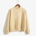 Women Lovely TOTORO Preppy Style Hooded Fleece Turtleneck Pullover Hoodies - Kpopshop