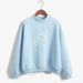 Women Lovely TOTORO Preppy Style Hooded Fleece Turtleneck Pullover Hoodies - Kpopshop