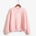 Women Lovely TOTORO Preppy Style Hooded Fleece Turtleneck Pullover Hoodies - Kpopshop