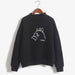 Women Lovely TOTORO Preppy Style Hooded Fleece Turtleneck Pullover Hoodies - Kpopshop