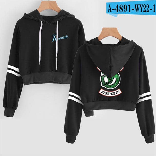 Kpop Newest Women sexy crop top hoodies RIVERDALE Southside Serpent Print harajuku Spring hot sale casual hoodies sweatshirts plus size that you'll fall in love with. At an affordable price at KPOPSHOP, We sell a variety of Women sexy crop top hoodies RIVERDALE Southside Serpent Print harajuku Spring hot sale casual hoodies sweatshirts plus size with Free Shipping.