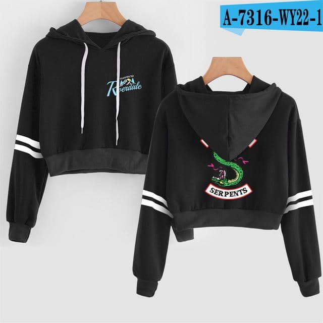 Kpop Newest Women sexy crop top hoodies RIVERDALE Southside Serpent Print harajuku Spring hot sale casual hoodies sweatshirts plus size that you'll fall in love with. At an affordable price at KPOPSHOP, We sell a variety of Women sexy crop top hoodies RIVERDALE Southside Serpent Print harajuku Spring hot sale casual hoodies sweatshirts plus size with Free Shipping.