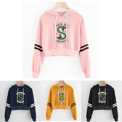 Kpop Newest Women sexy crop top hoodies RIVERDALE Southside Serpent Print harajuku Spring hot sale casual hoodies sweatshirts plus size that you'll fall in love with. At an affordable price at KPOPSHOP, We sell a variety of Women sexy crop top hoodies RIVERDALE Southside Serpent Print harajuku Spring hot sale casual hoodies sweatshirts plus size with Free Shipping.
