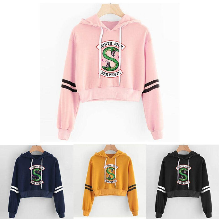 Kpop Newest Women sexy crop top hoodies RIVERDALE Southside Serpent Print harajuku Spring hot sale casual hoodies sweatshirts plus size that you'll fall in love with. At an affordable price at KPOPSHOP, We sell a variety of Women sexy crop top hoodies RIVERDALE Southside Serpent Print harajuku Spring hot sale casual hoodies sweatshirts plus size with Free Shipping.