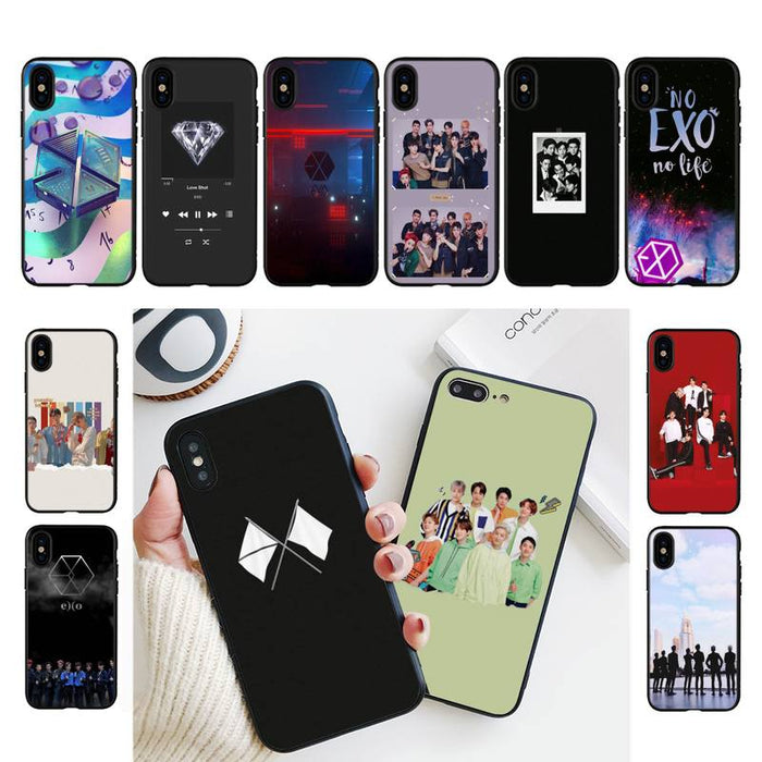 EXO Phone Case For iPhone 11 8 7 6 6S Plus X XS MAX 5 5S se 2020 11 12pro max iPhone XR case