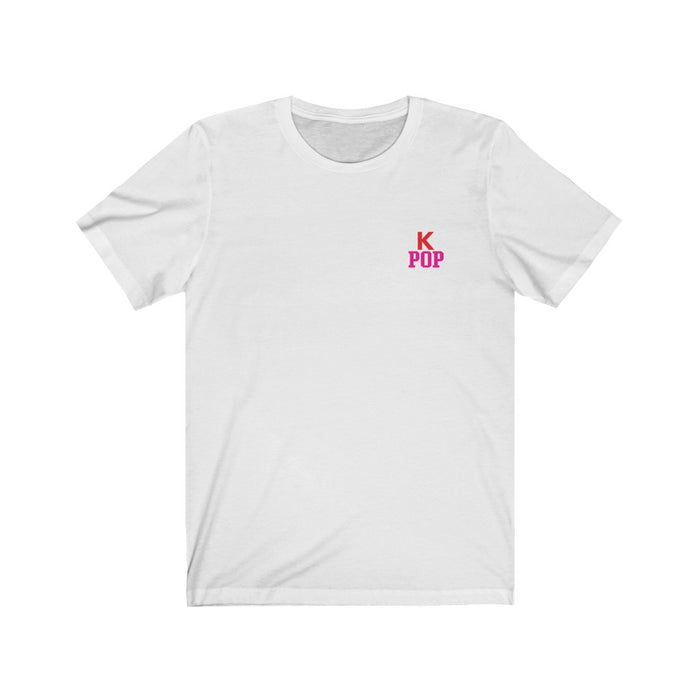 High-Quality Pink Kpop Logo Badge Unisex T-Shirt - Kpopshop