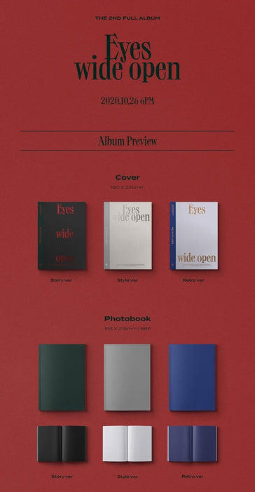 Kpop Album TWICE - 2ND FULL ALBUM [EYES WIDE OPEN] Random version