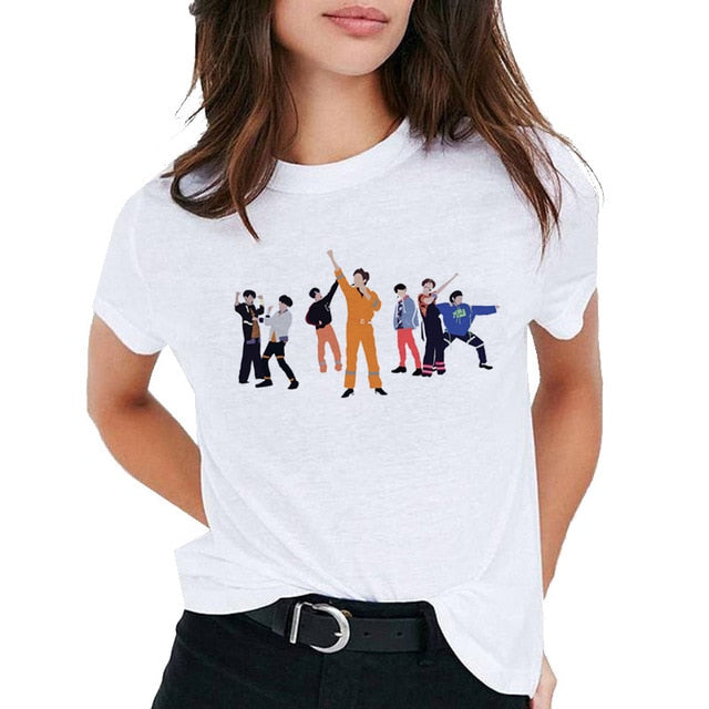 ateez top t shirt women female kawaii hip hop 90s ulzzang t-shirt casual tshirt tee shirts clothes harajuku korean streetwear