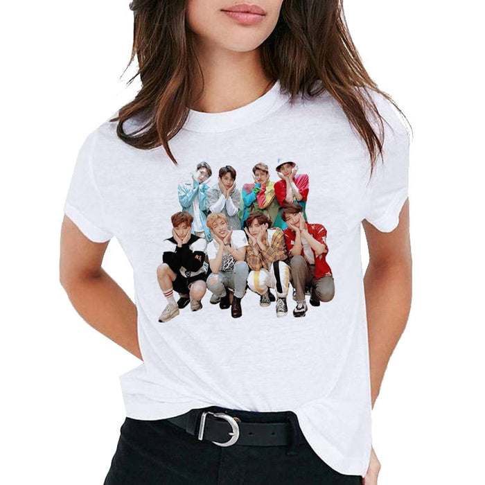 ateez top t shirt women female kawaii hip hop 90s ulzzang t-shirt casual tshirt tee shirts clothes harajuku korean streetwear