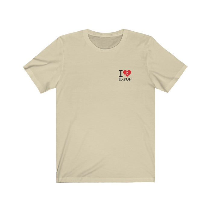 I Love Kpop Badge Unisex T-Shirt - Kpopshop