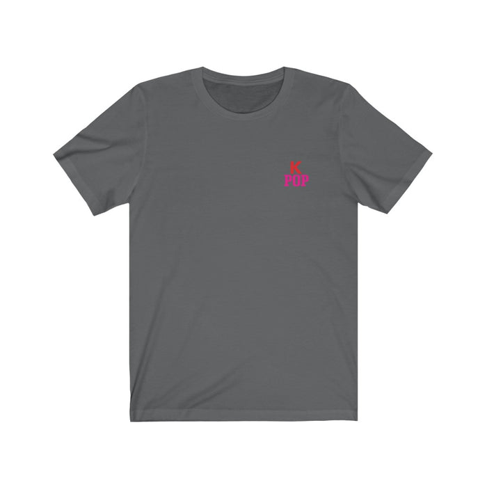 High-Quality Pink Kpop Logo Badge Unisex T-Shirt - Kpopshop