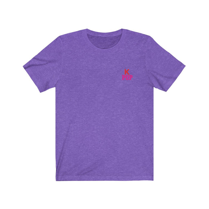 High-Quality Pink Kpop Logo Badge Unisex T-Shirt - Kpopshop