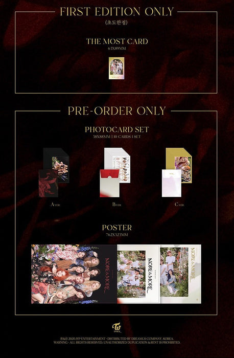 Kpop Album TWICE - THE 9TH MINI ALBUM - MORE & MORE Random ver.