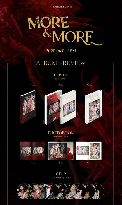 Kpop Album TWICE - THE 9TH MINI ALBUM - MORE & MORE Random ver.