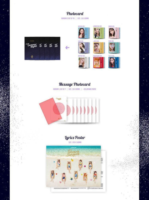 Kpop Album TWICE - 2ND SPECIAL ALBUM [SUMMER NIGHTS] Random Ver