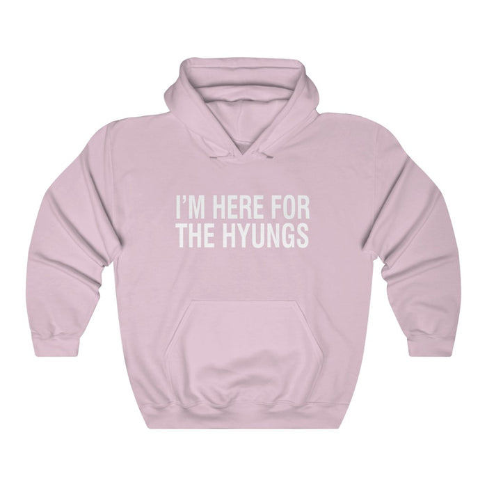 I'm Here For The Hyungs Hoodie - Trendy Winter Kpop Hoodies Kpop Fashion - Kpop Hooded Sweater