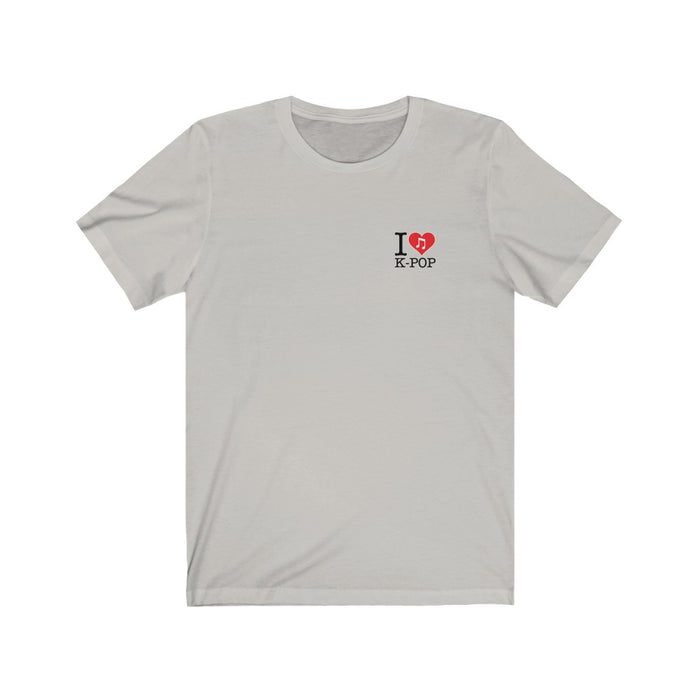 I Love Kpop Badge Unisex T-Shirt - Kpopshop
