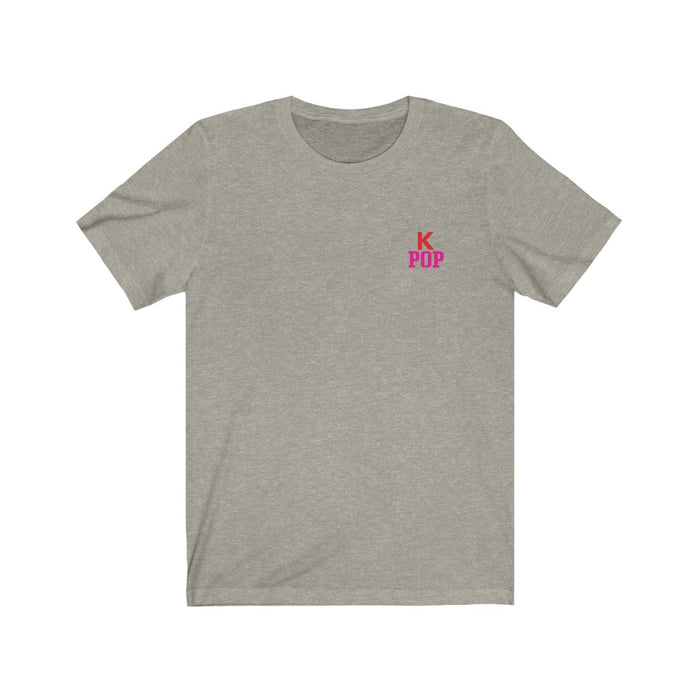 High-Quality Pink Kpop Logo Badge Unisex T-Shirt - Kpopshop