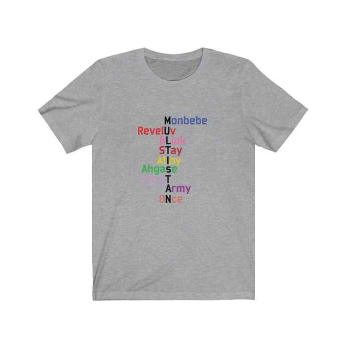 Monbebe Reveluv Blink Atlny Agase Cara Army Once T-Shirt - Trendy Kpop T-shirts - Kpop Classic T-Shirt