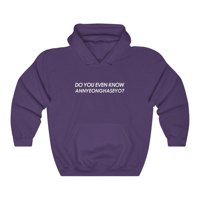Do You Even Know Annyeonghaseyo? Hoodie - Trendy Winter Kpop Hoodies - Kpop Hooded Sweater