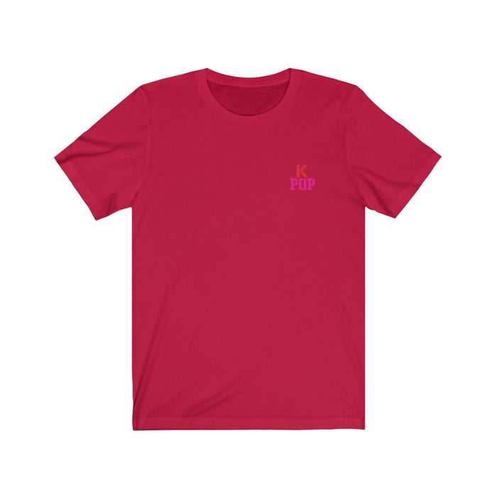 High-Quality Pink Kpop Logo Badge Unisex T-Shirt - Kpopshop