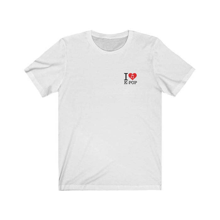 I Love Kpop Badge Unisex T-Shirt - Kpopshop