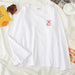 Kpopshop Originals - T-shirts Rainbow Striped Soft Loose Embroidery T-shirt  (5) - Kpopshop