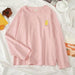 Kpopshop Originals - T-shirts Rainbow Striped Soft Loose Embroidery T-shirt  (5) - Kpopshop