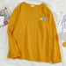 Kpopshop Originals - T-shirts Rainbow Striped Soft Loose Embroidery T-shirt  (5) - Kpopshop
