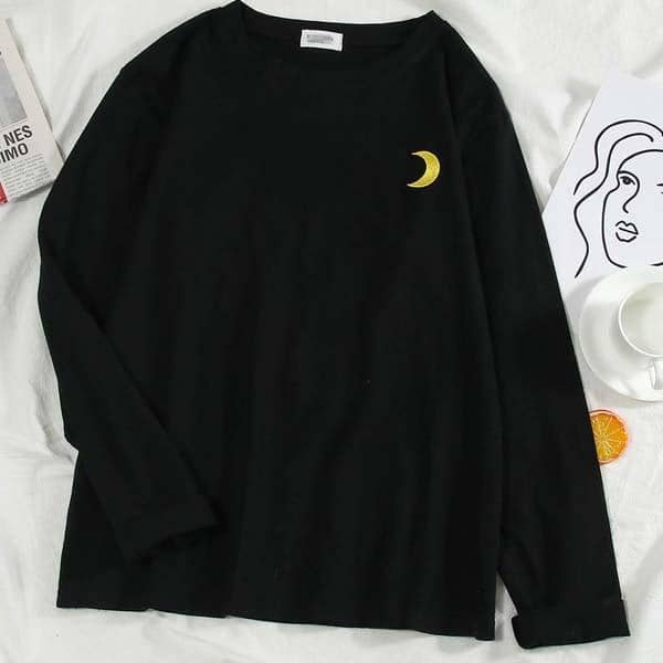 Kpopshop Originals - T-shirts Rainbow Striped Soft Loose Embroidery T-shirt  (5) - Kpopshop