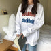 Kpopshop Originals - T-shirt Women Hip-hop Tees Korean Style letter T-shirts Girls black white tops - Kpopshop
