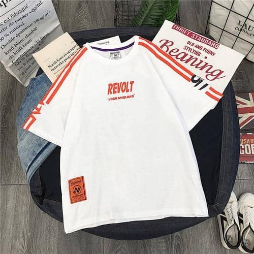 Kpopshop Originals - T-shirt Women Hip-hop Tees Korean Style letter T-shirts Girls black white tops - Kpopshop