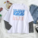 Kpopshop Originals - T-shirt Women Hip-hop Tees Korean Style letter T-shirts Girls black white tops - Kpopshop