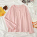 Kpopshop Originals - T-shirts Rainbow Striped Soft Loose Embroidery T-shirt  (4) - Kpopshop