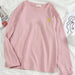 Kpopshop Originals - T-shirts Rainbow Striped Soft Loose Embroidery T-shirt  (4) - Kpopshop