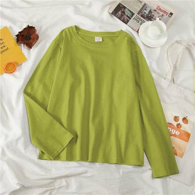 Kpopshop Originals - T-shirts Rainbow Striped Soft Loose Embroidery T-shirt  (4) - Kpopshop