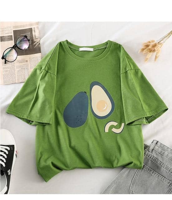 Kpopshop Originals - korean Stripped New for Women tees Tops embroidery 90's girls  Streetwear - Kpopshop
