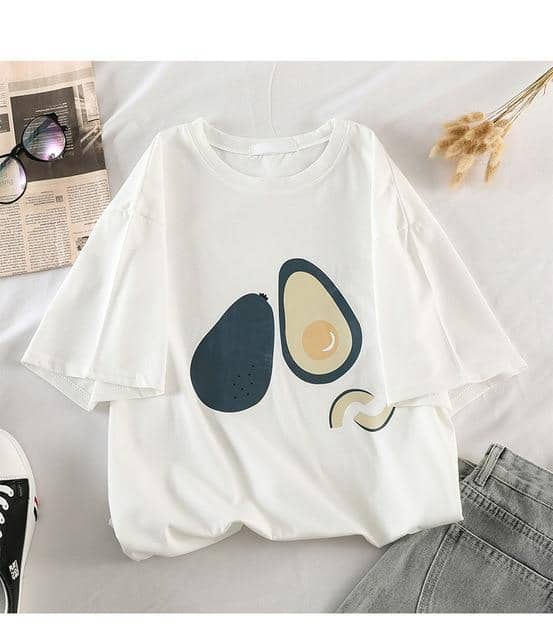 Kpopshop Originals - korean Stripped New for Women tees Tops embroidery 90's girls  Streetwear - Kpopshop