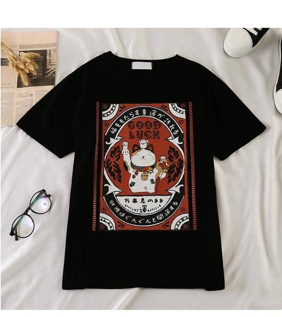 Kpopshop Originals - korean Stripped New for Women tees Tops embroidery 90's girls  Streetwear - Kpopshop