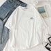 Kpopshop Originals - korean Stripped New for Women tees Tops embroidery 90's girls  Streetwear - Kpopshop